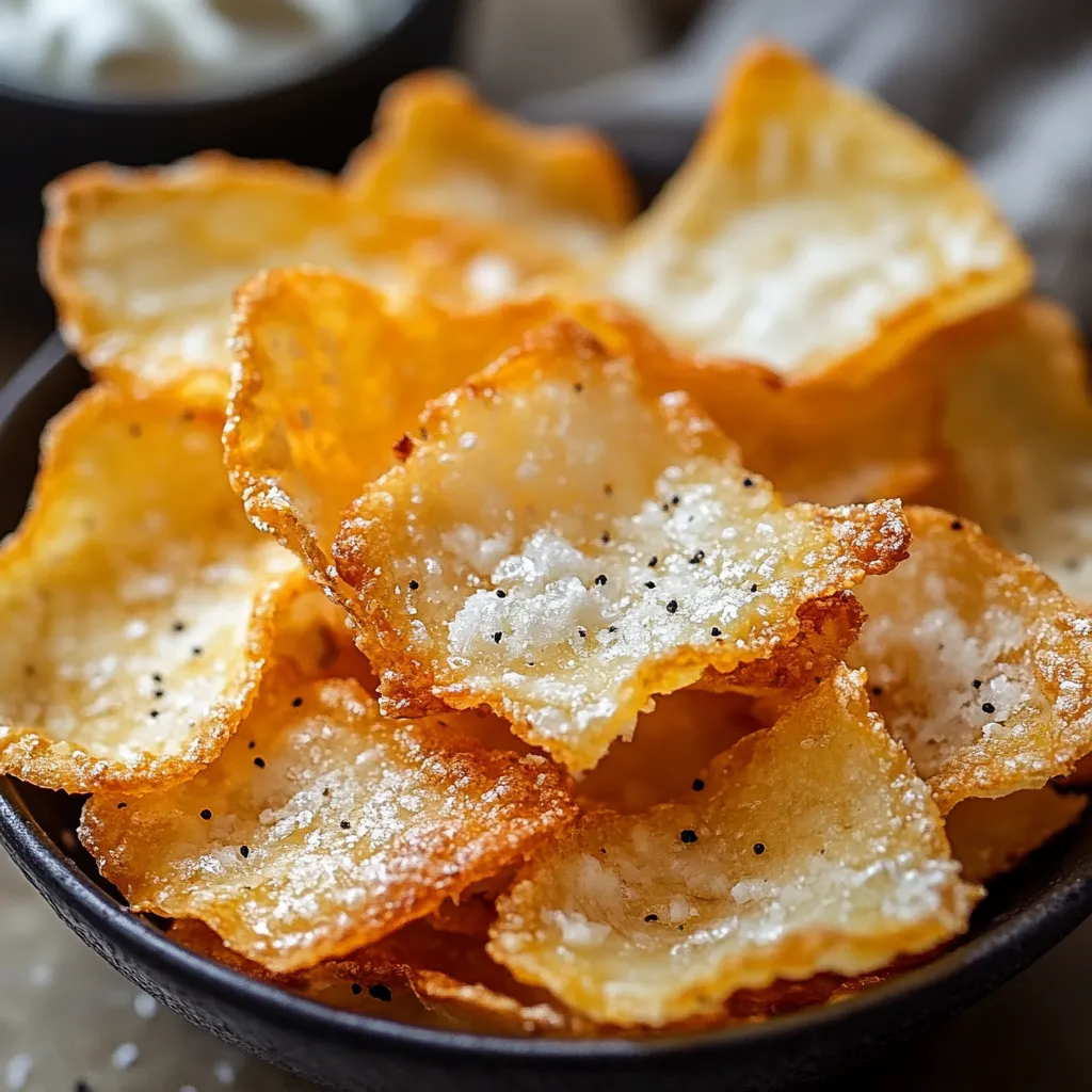 Crispy Cottage Cheese Chips