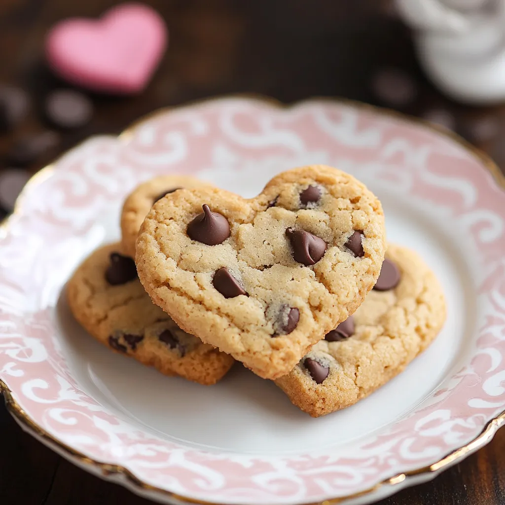 easy heart chocolate chip bars
