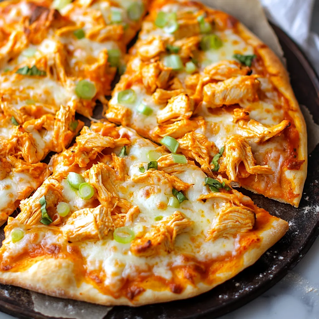 Buffalo Chicken Flatbread Pizzas