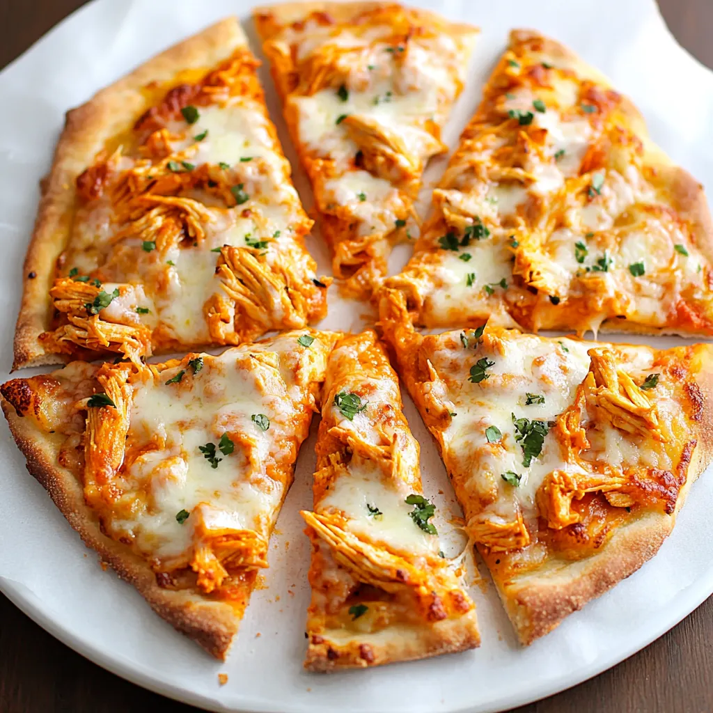 yummy Buffalo Chicken Flatbread Pizzas