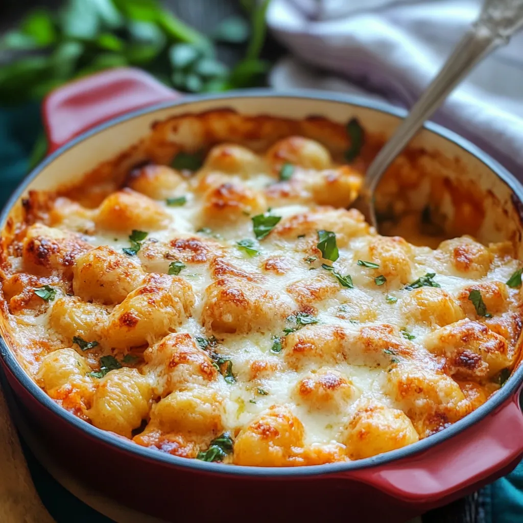 Cheesy Baked Gnocchi Casserole