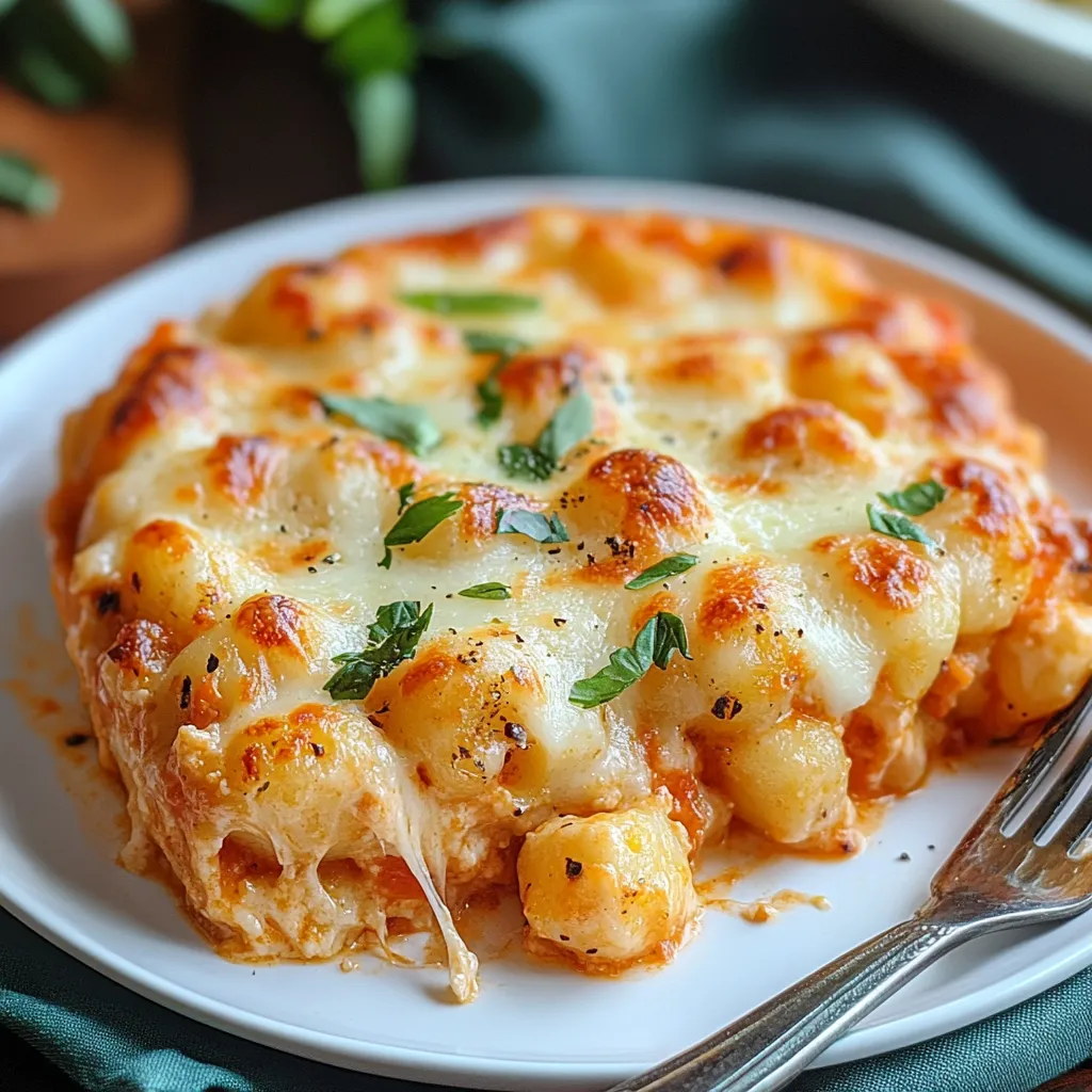 easy Cheesy Baked Gnocchi Casserole