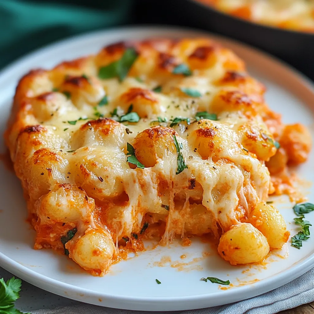 Yummy Cheesy Baked Gnocchi Casserole