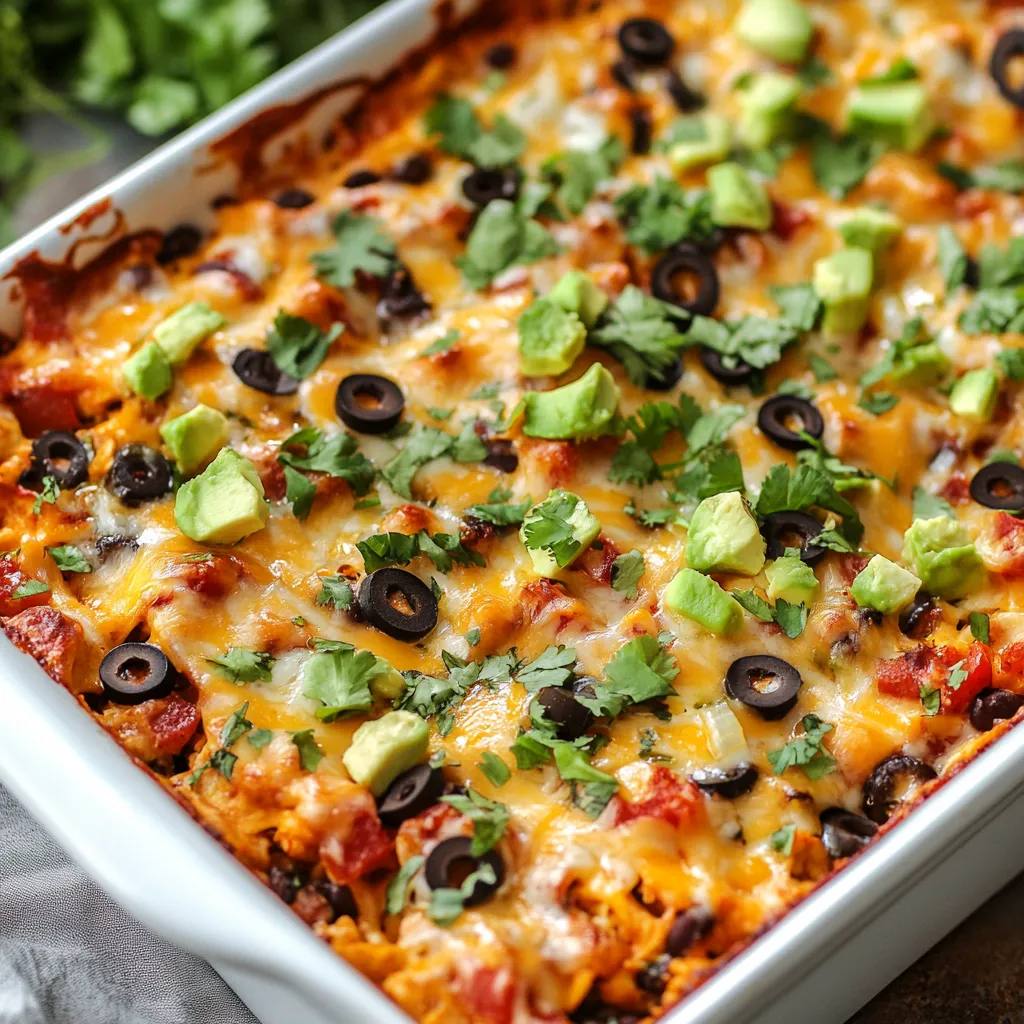 Chicken Burrito Casserole
