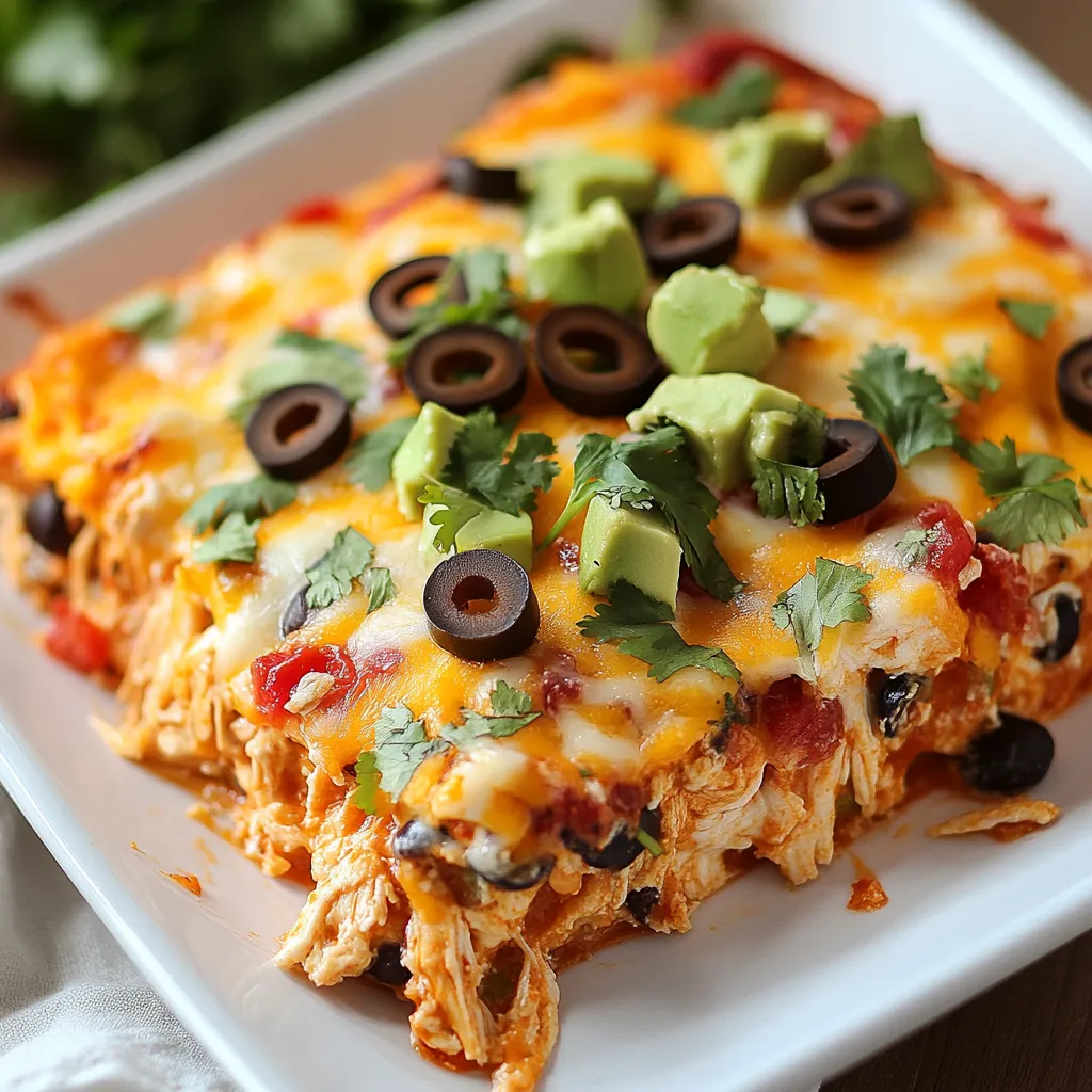 delicious Chicken Burrito Casserole