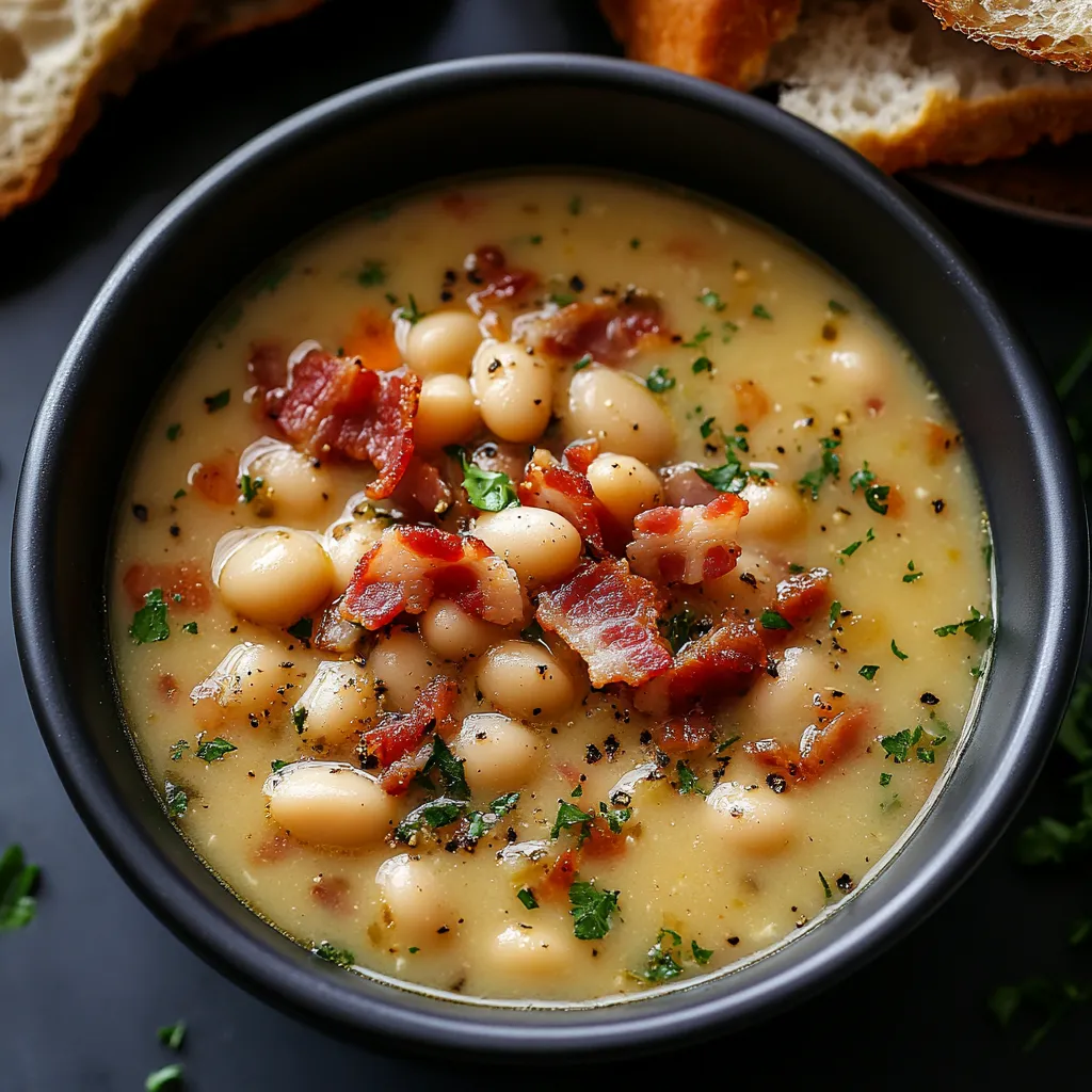 White Bean Soup with Bacon
