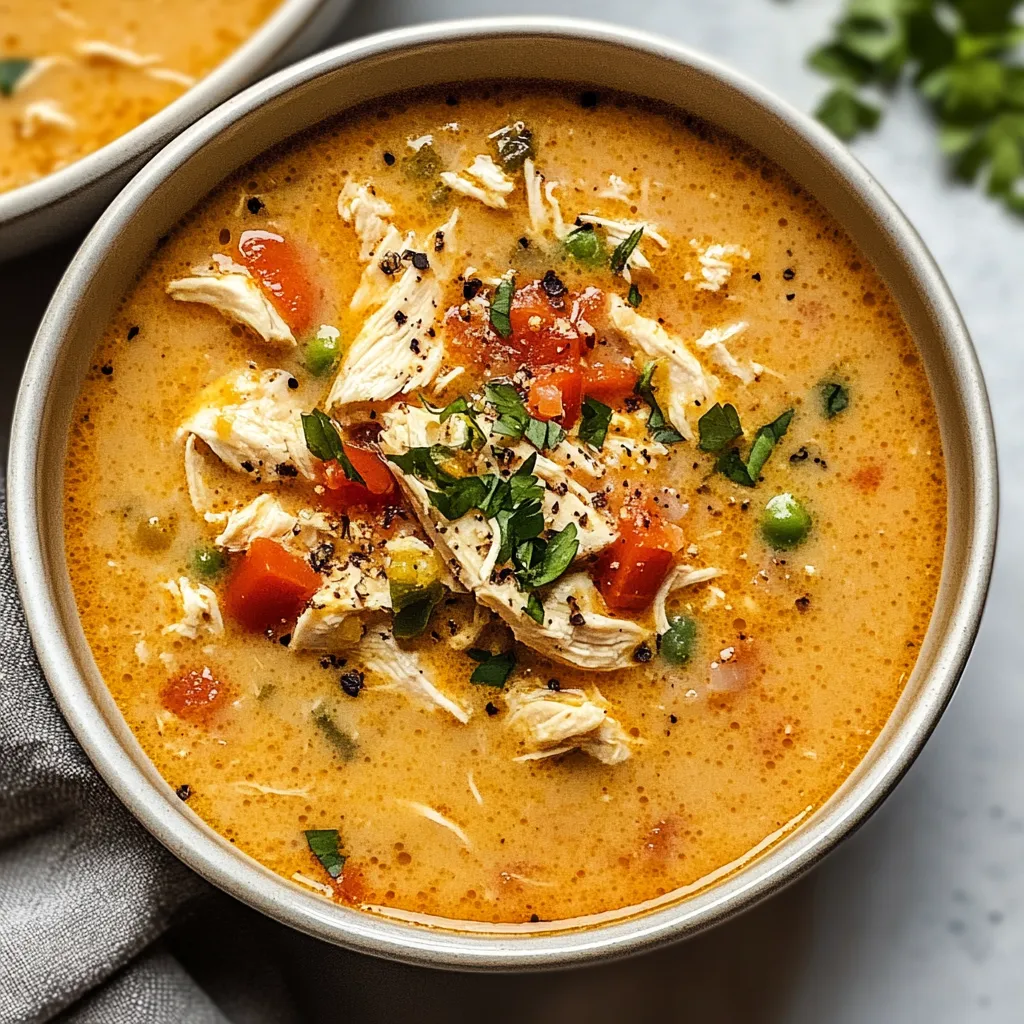 Easy Creamy Cajun Chicken Soup