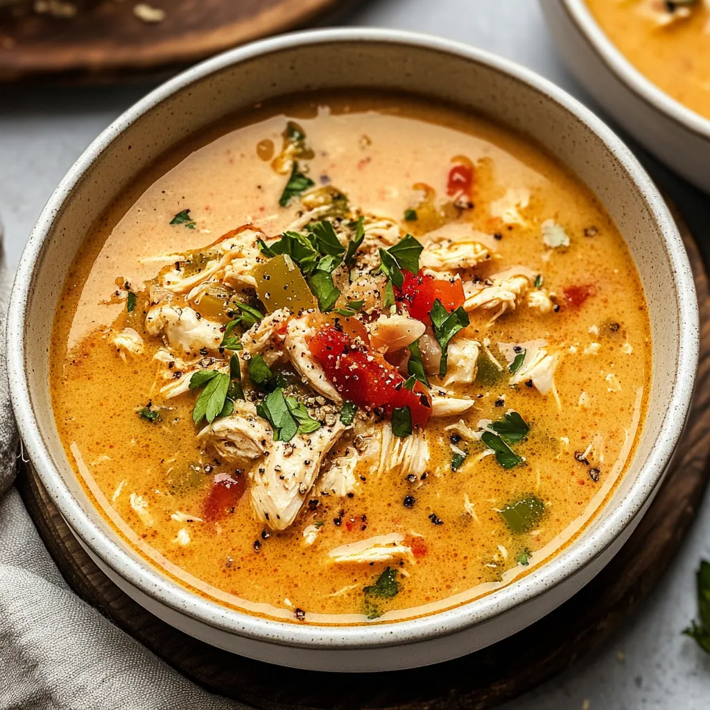 Yummy Creamy Cajun Chicken Soup