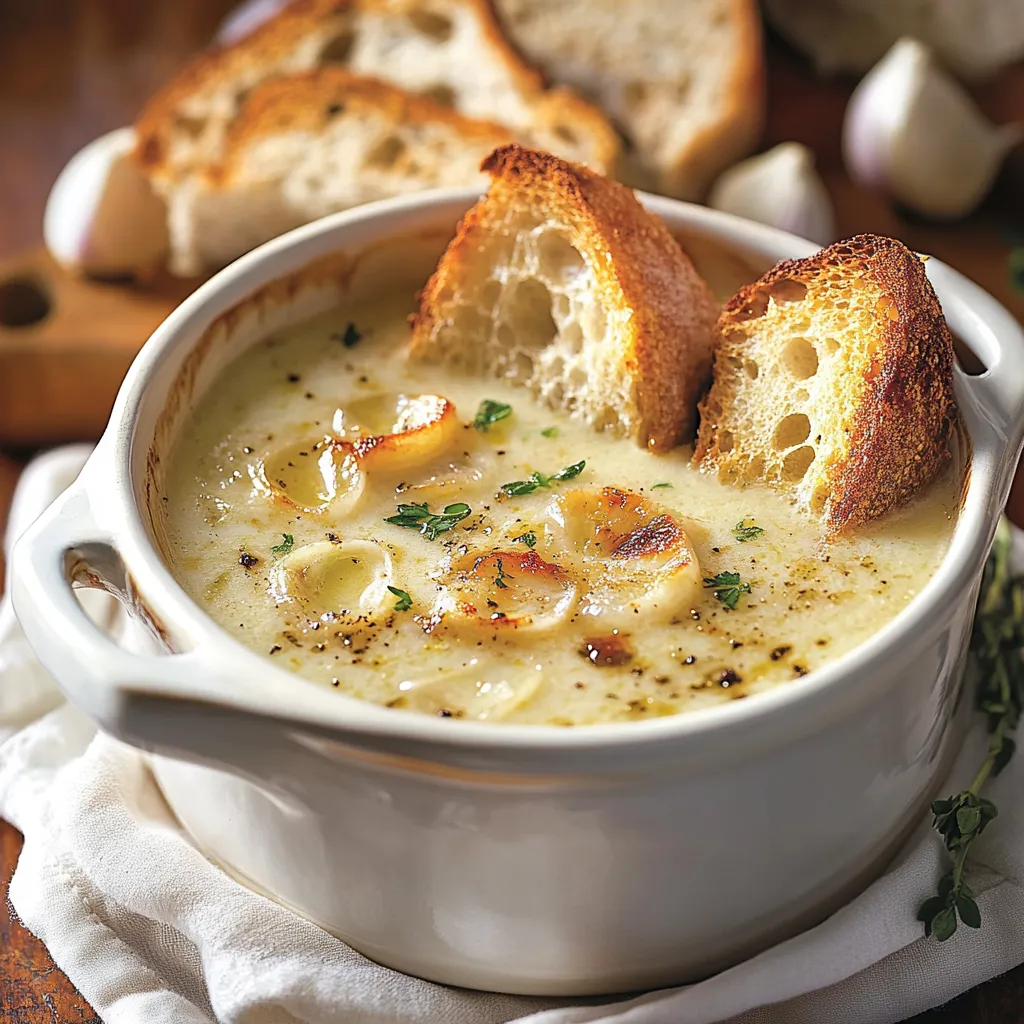 Country French Garlic Soup