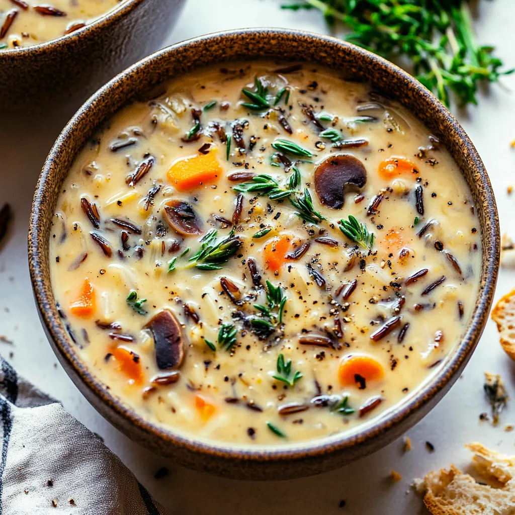 Easy Cozy Autumn Wild Rice Soup