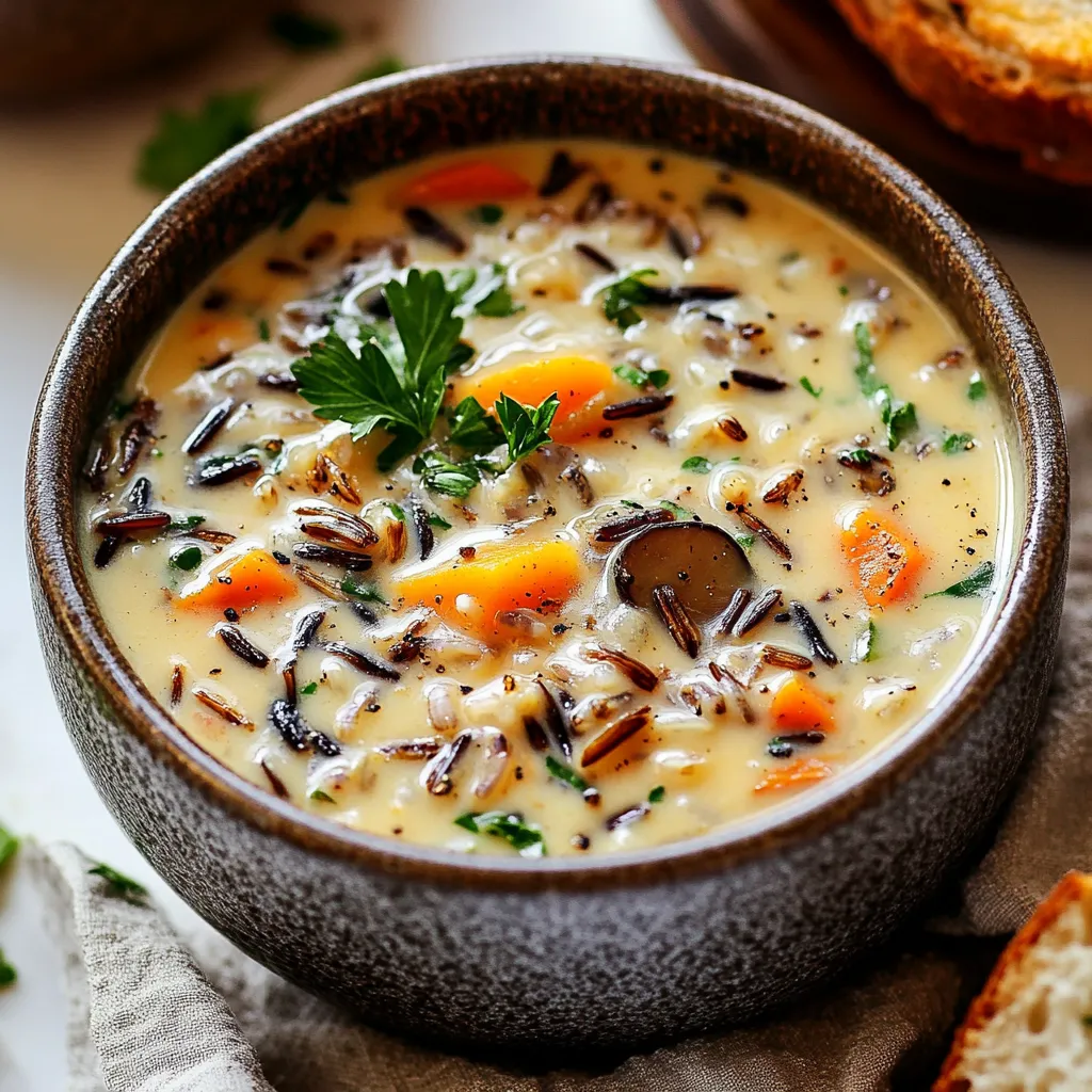 Yummy Cozy Autumn Wild Rice Soup