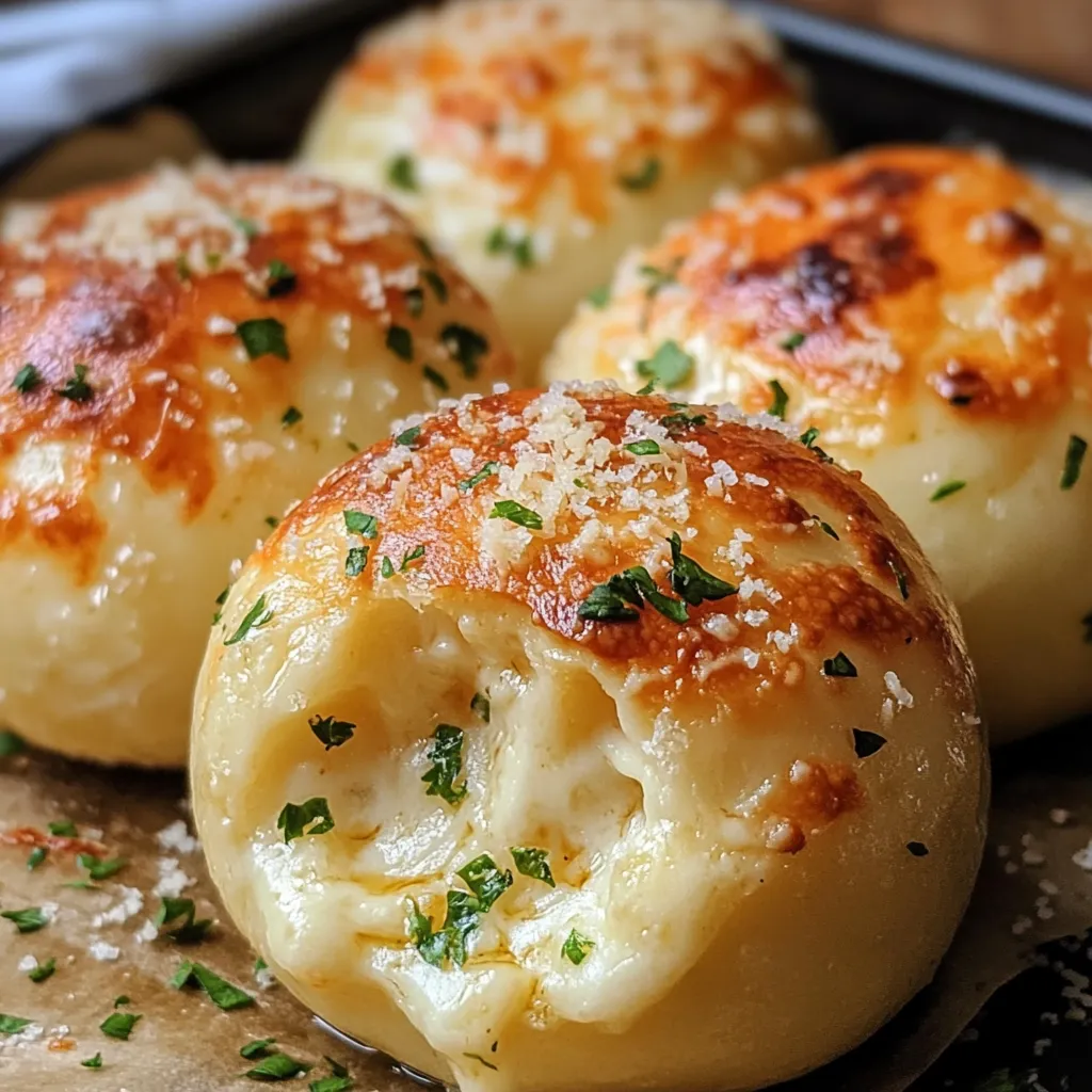 Easy Garlic Cheese Bombs