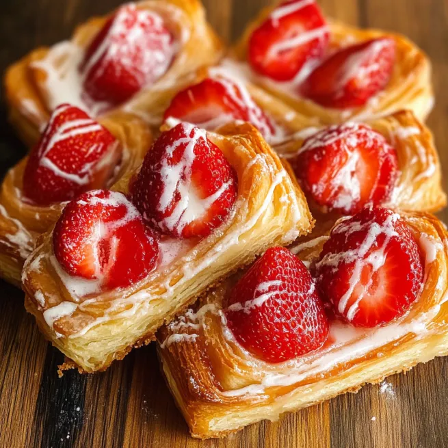 Strawberry Danish Closeup