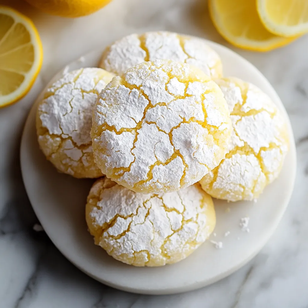 Lemon Crinkle Cookies