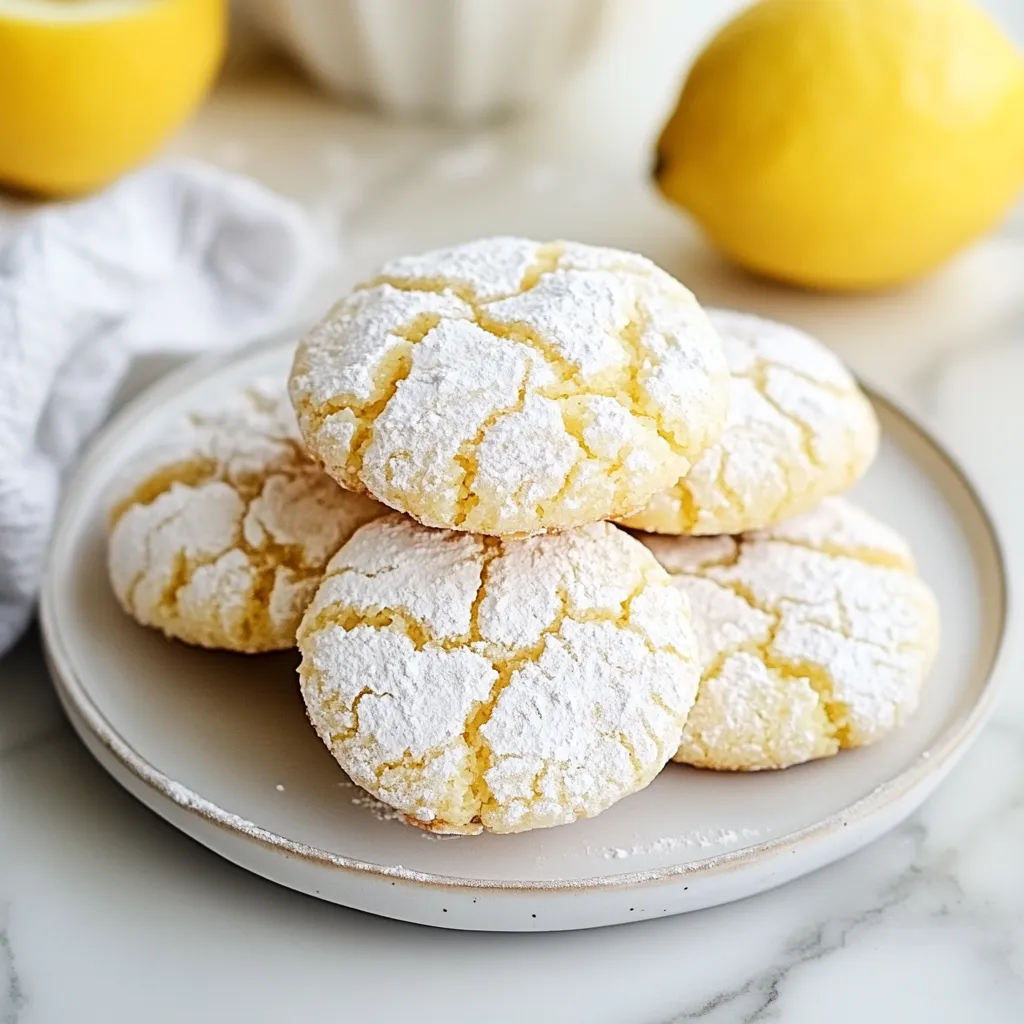 Easy Lemon Crinkle Cookies