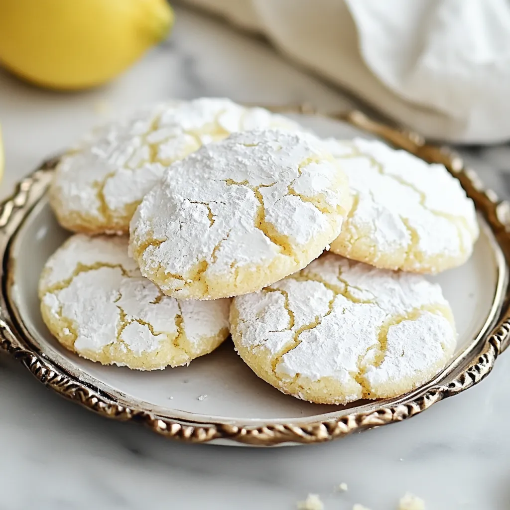 Delicious Lemon Crinkle Cookies