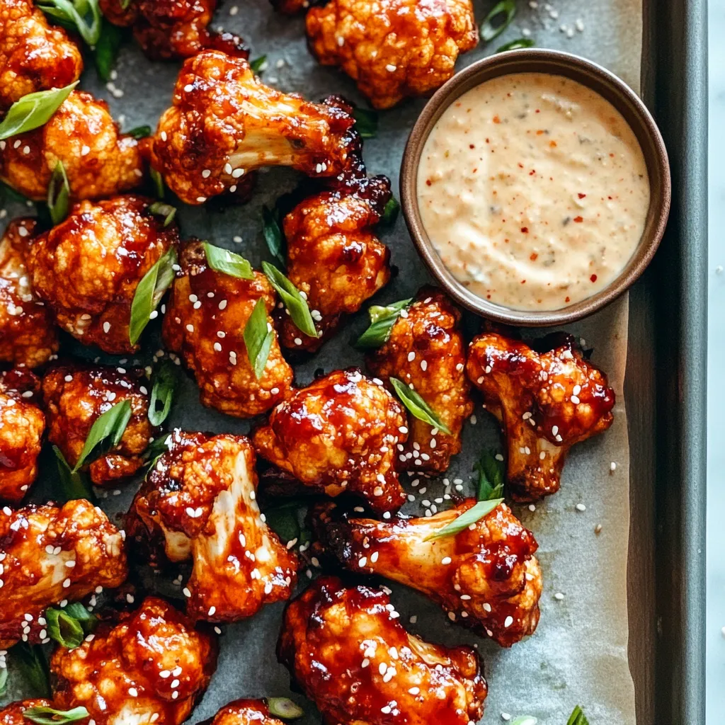 Spicy Korean Cauliflower Wings how-to