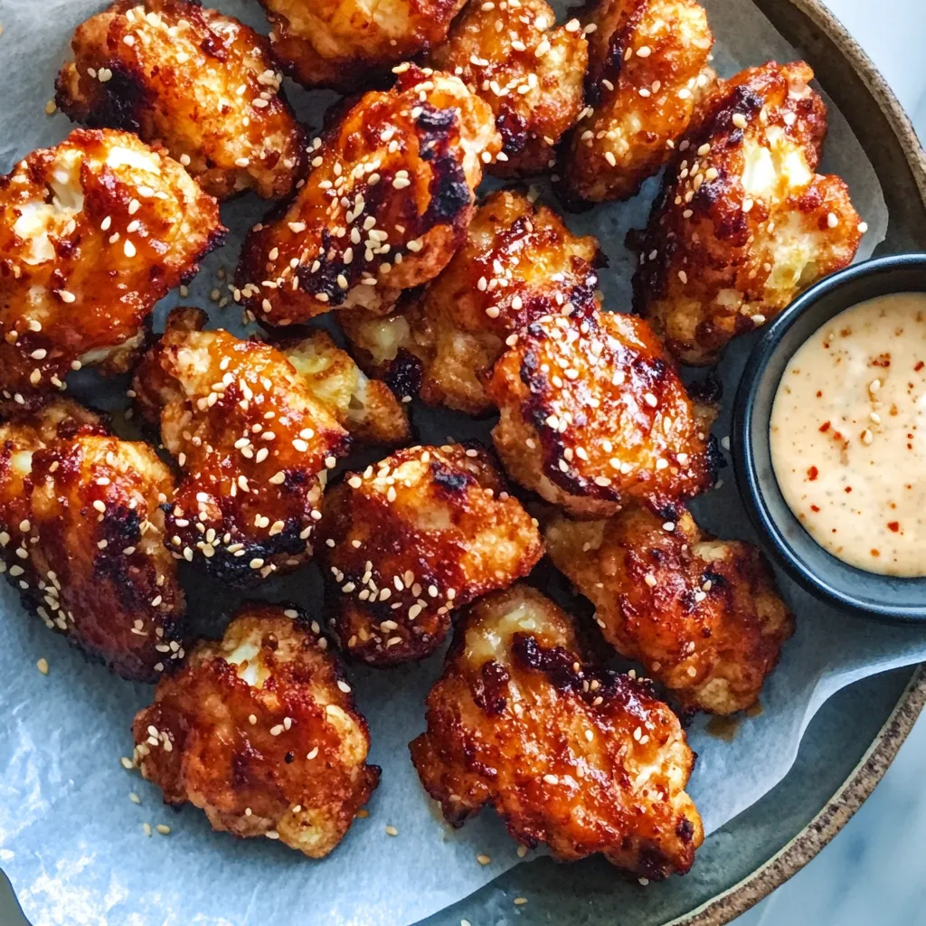 Easy Spicy Korean Cauliflower Wings Recipe
