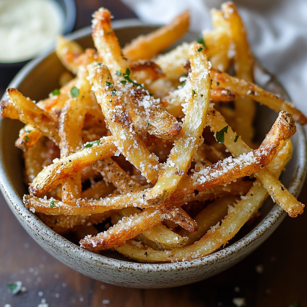 Delicious Air Fryer Garlic Parmesan Fries