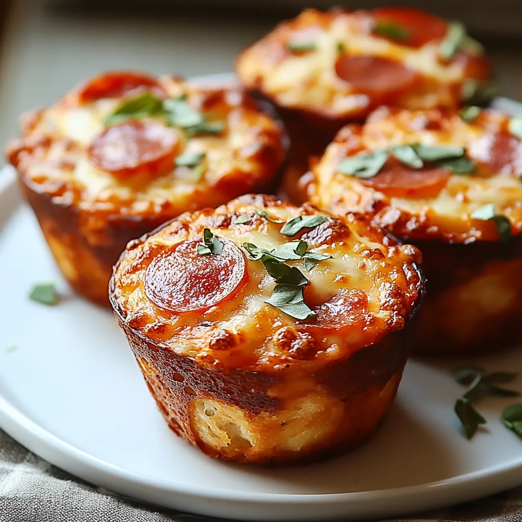 Easy Deep-Dish Pizza Muffins