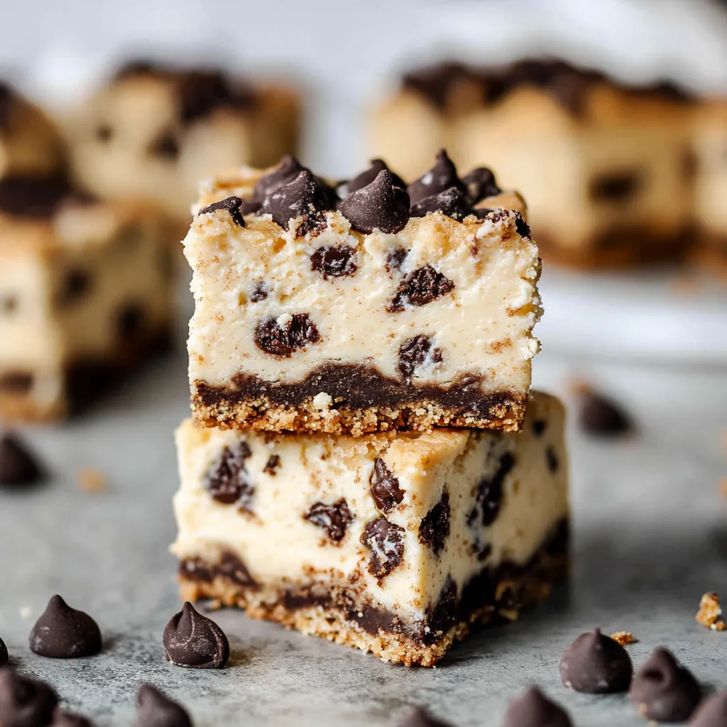 Cookie Dough Cheesecake Bars