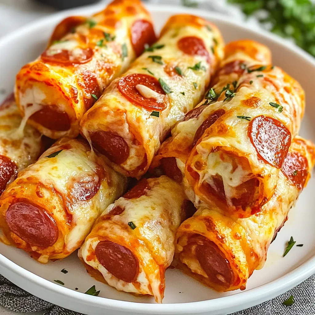 Easy Low-Carb Cheesy Pepperoni Pizza Roll-Ups