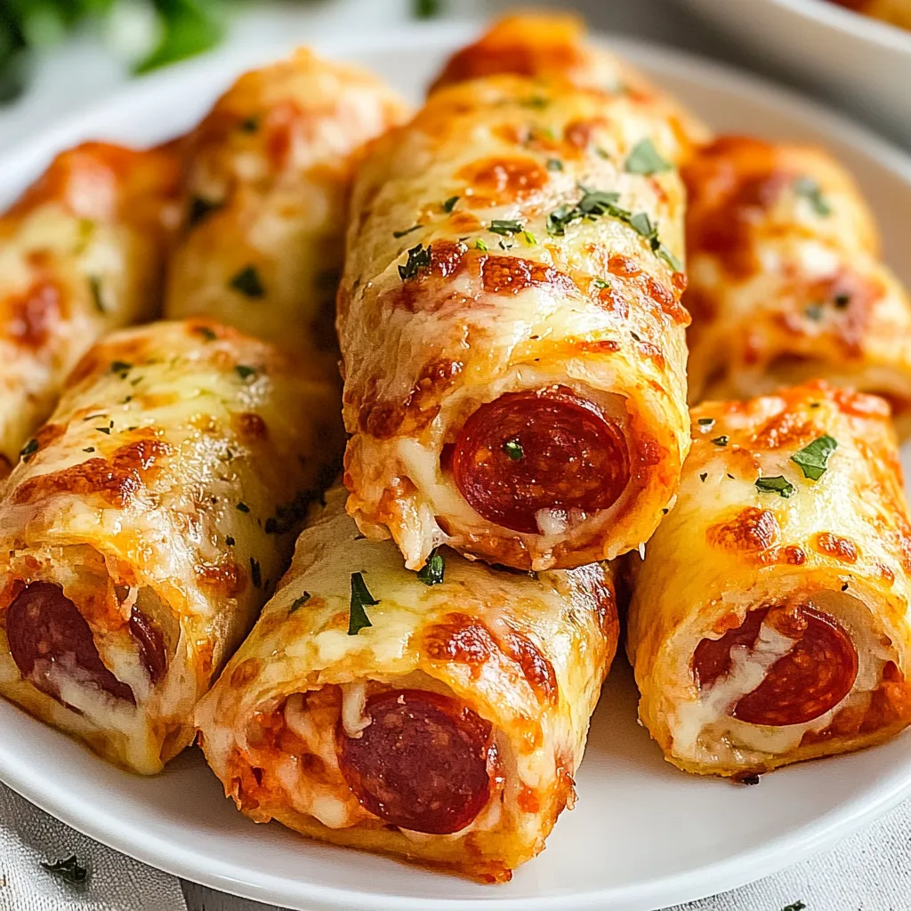 Delicious Low-Carb Cheesy Pepperoni Pizza Roll-Ups