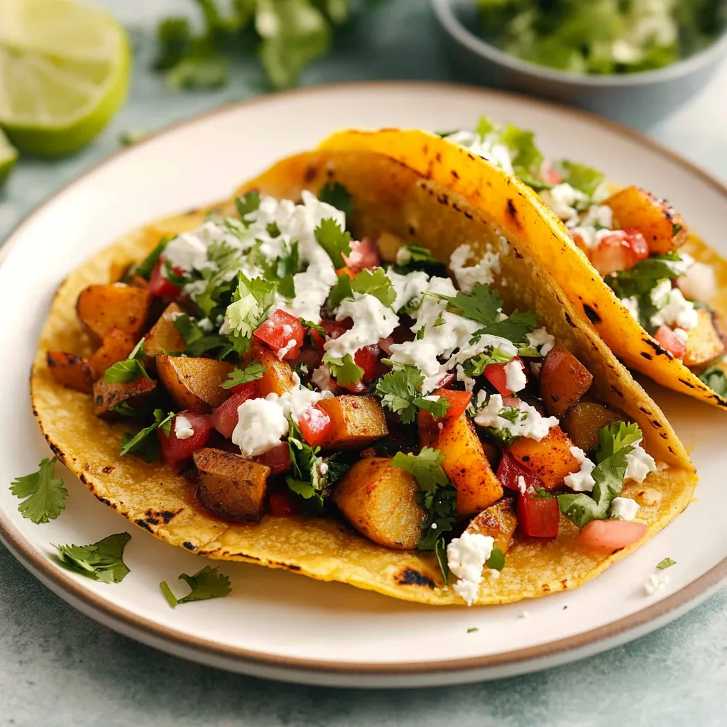 Easy Spicy Potato Tacos