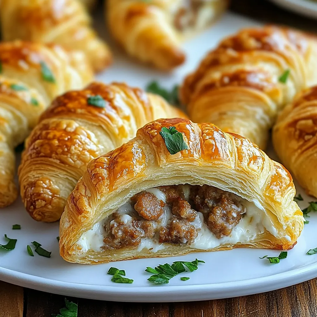 Easy Sausage Cream Cheese Crescents