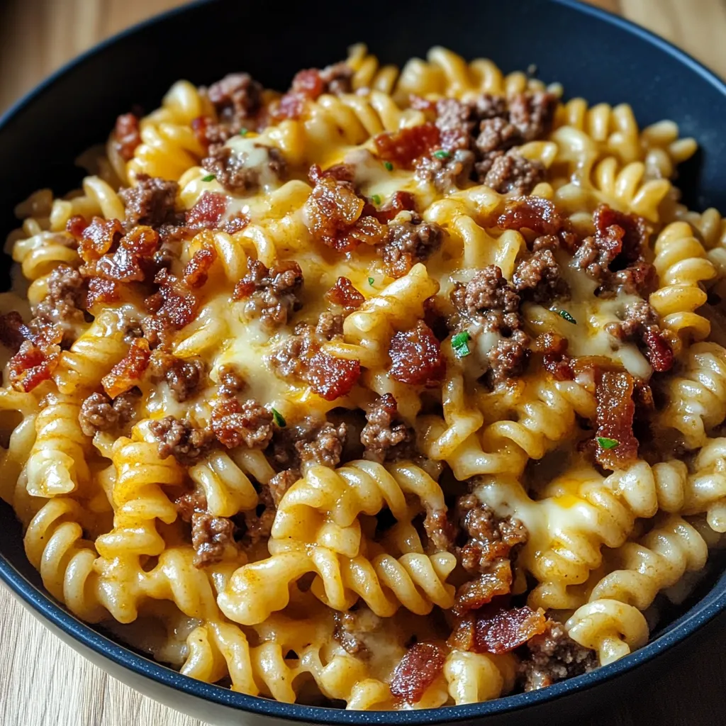 Loaded Bacon Cheeseburger Pasta