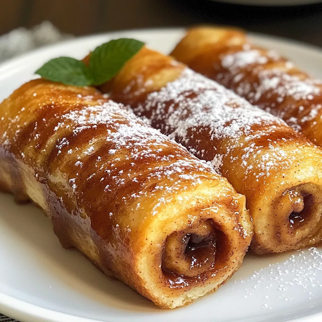 Cinnamon Roll French Toast Roll-Ups