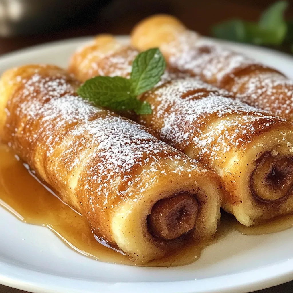 Delicious Cinnamon Roll French Toast Roll-Ups