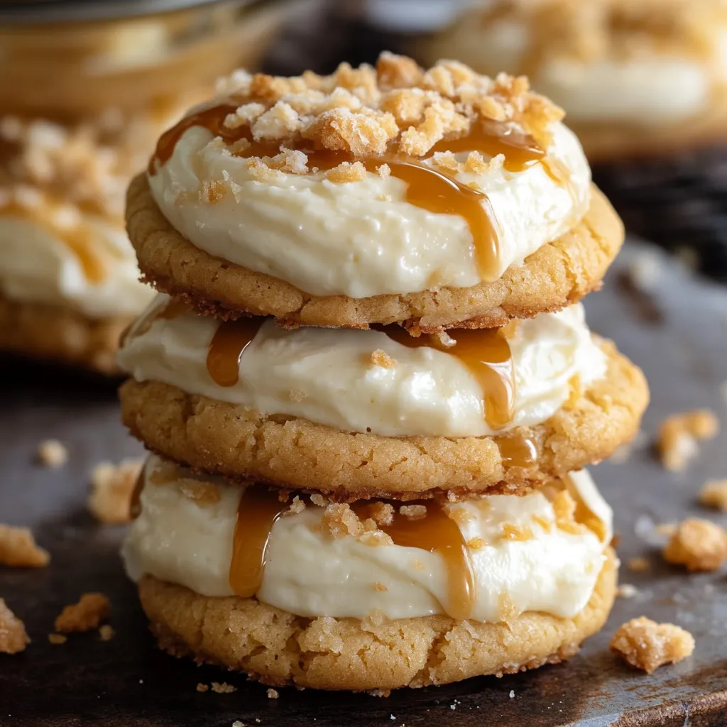 Yummy Salted Caramel Cheesecake Cookies