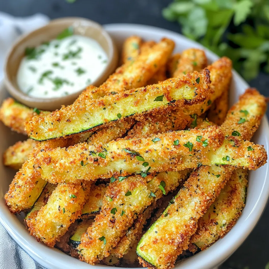Delicious Low Calorie Air Fryer Zucchini Fries