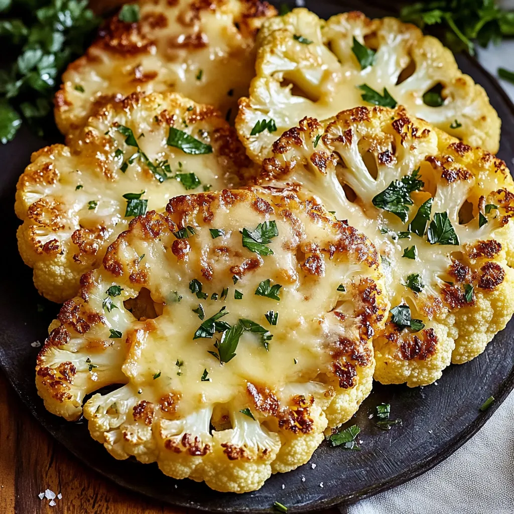 Cheesy Cauliflower Steaks