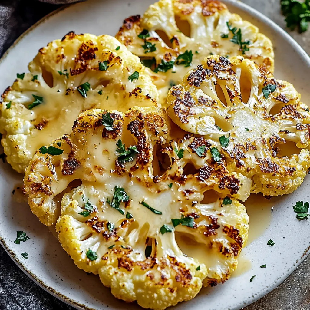 Easy Cheesy Cauliflower Steaks