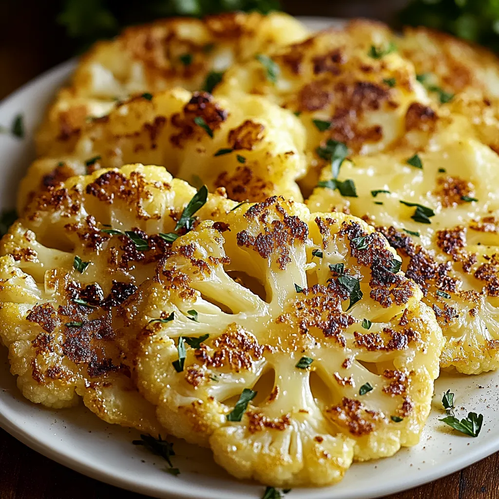 Delicious Cheesy Cauliflower Steaks