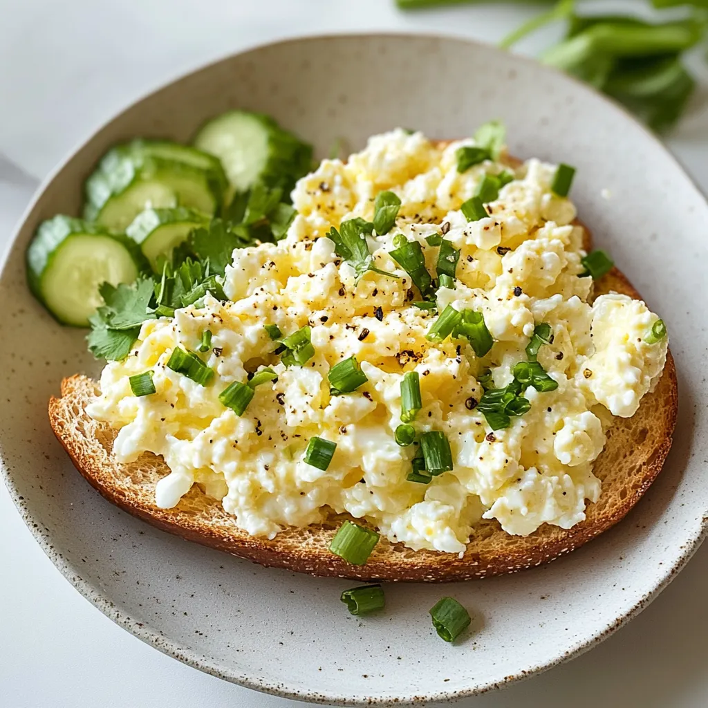 Easy Egg Salad with Cottage Cheese