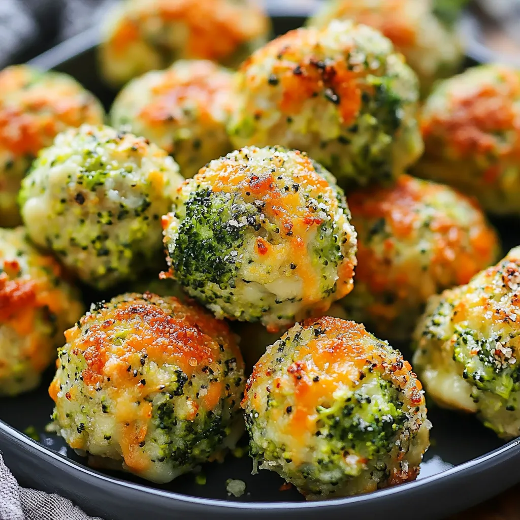 Easy Baked Broccoli Cheese Balls