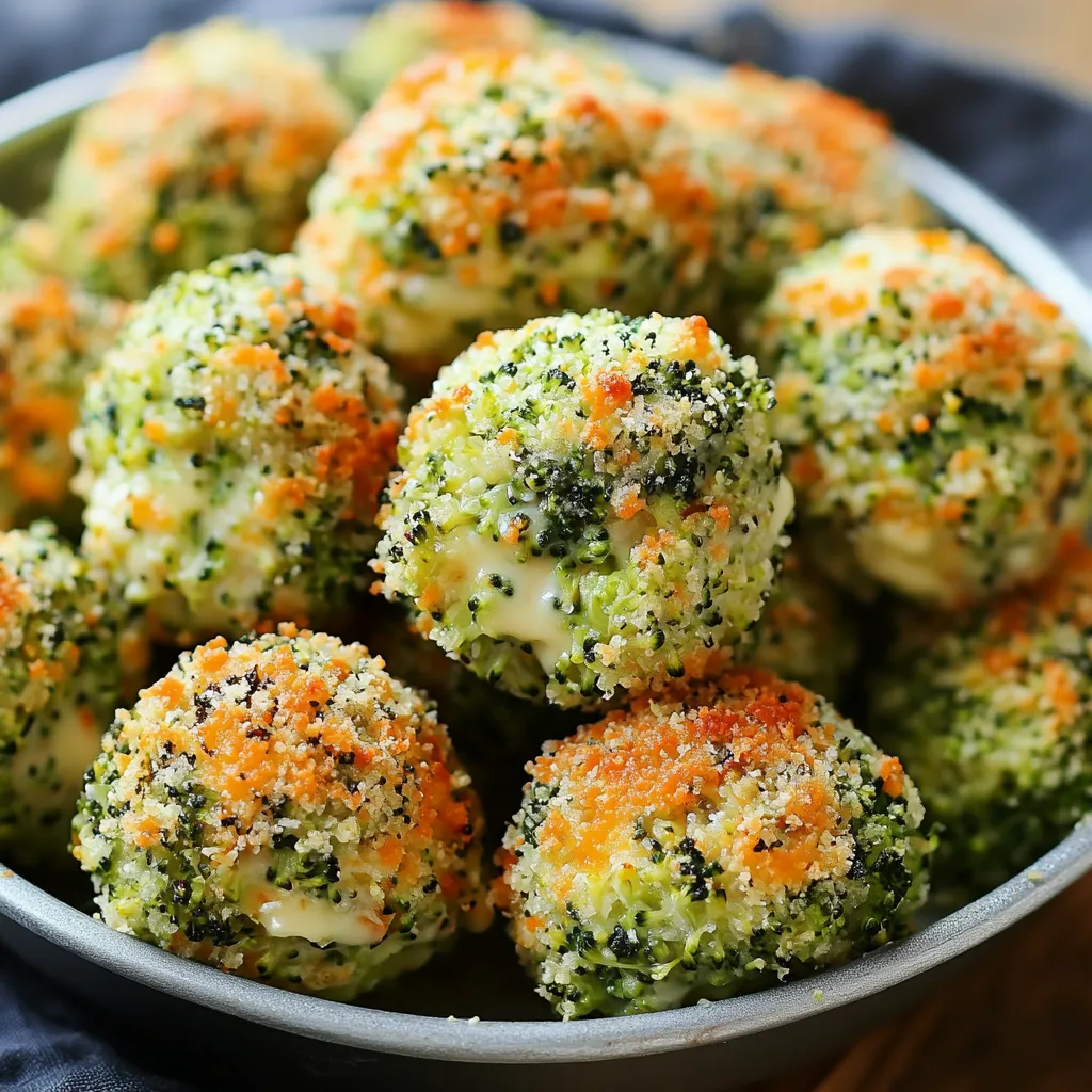 Delicious Baked Broccoli Cheese Balls