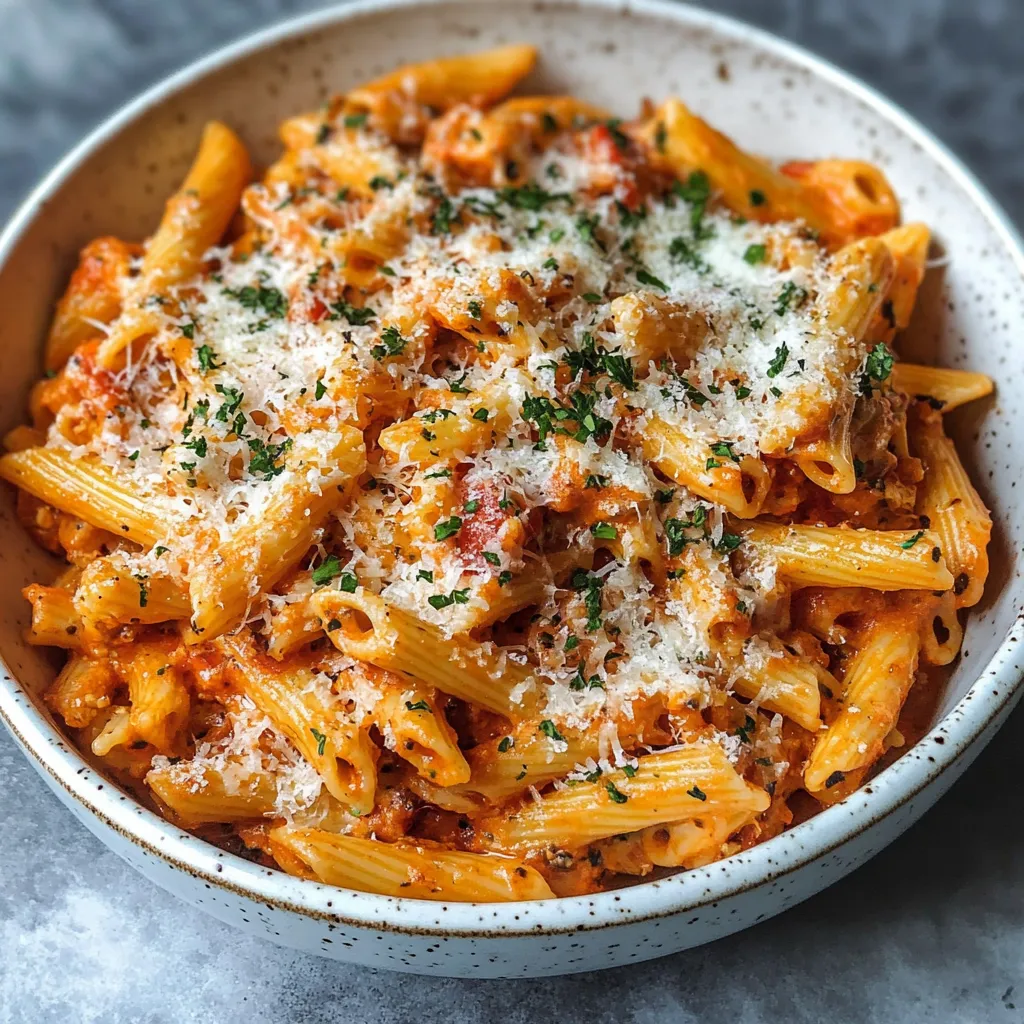 Yummy Easy and Creamy Tomato Garlic Pasta