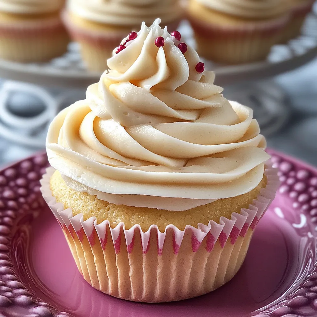 Easy Moist Vanilla Cupcakes from Scratch