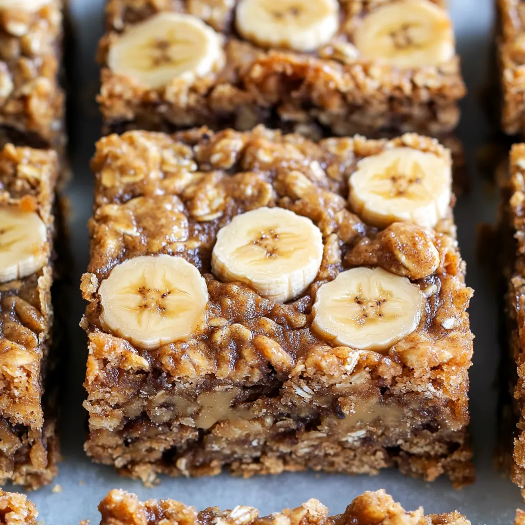 Banana Peanut Butter Oatmeal Treats
