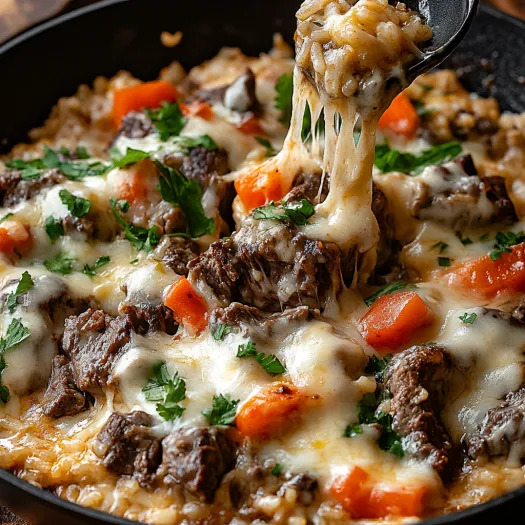 Steak Queso Rice
