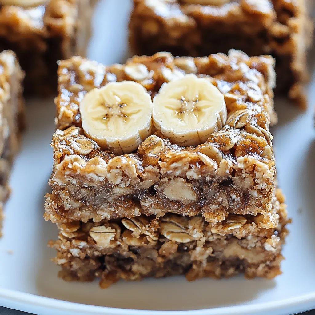 Easy Banana Peanut Butter Oatmeal Bars