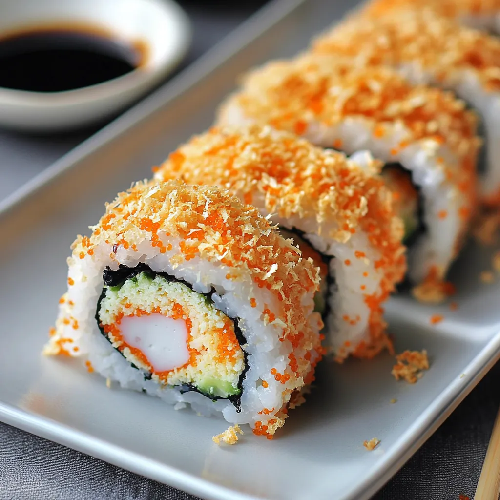 Easy California Crunch Sushi Roll