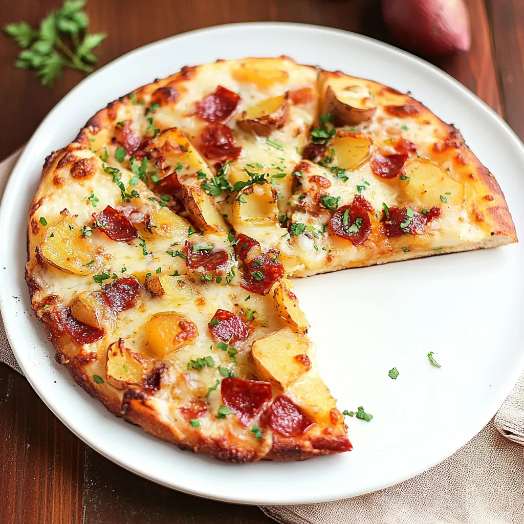 Delicious Loaded Baked Potato Pizza