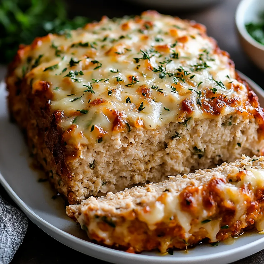 Easy Melt-in-Your-Mouth Garlic Parmesan Chicken Meatloaf