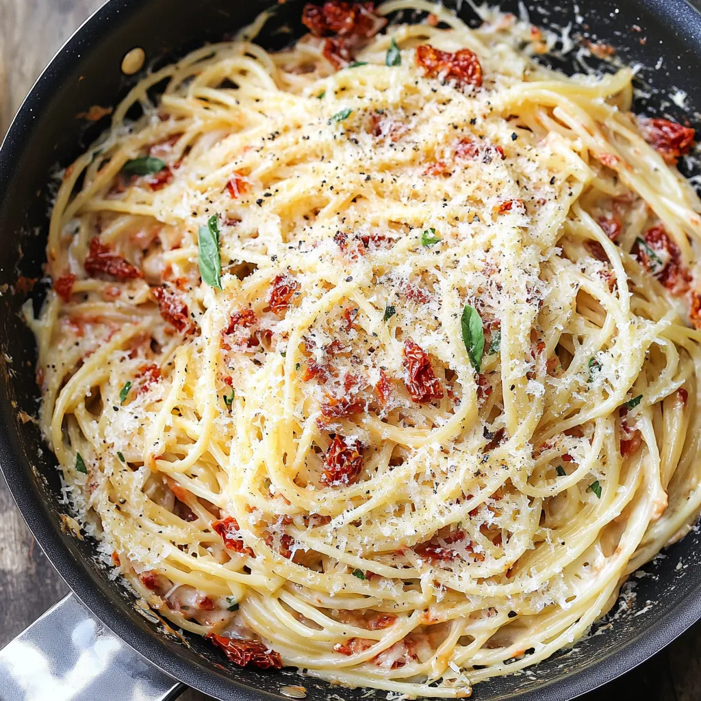 One-Pan Sun-dried Tomato Pasta