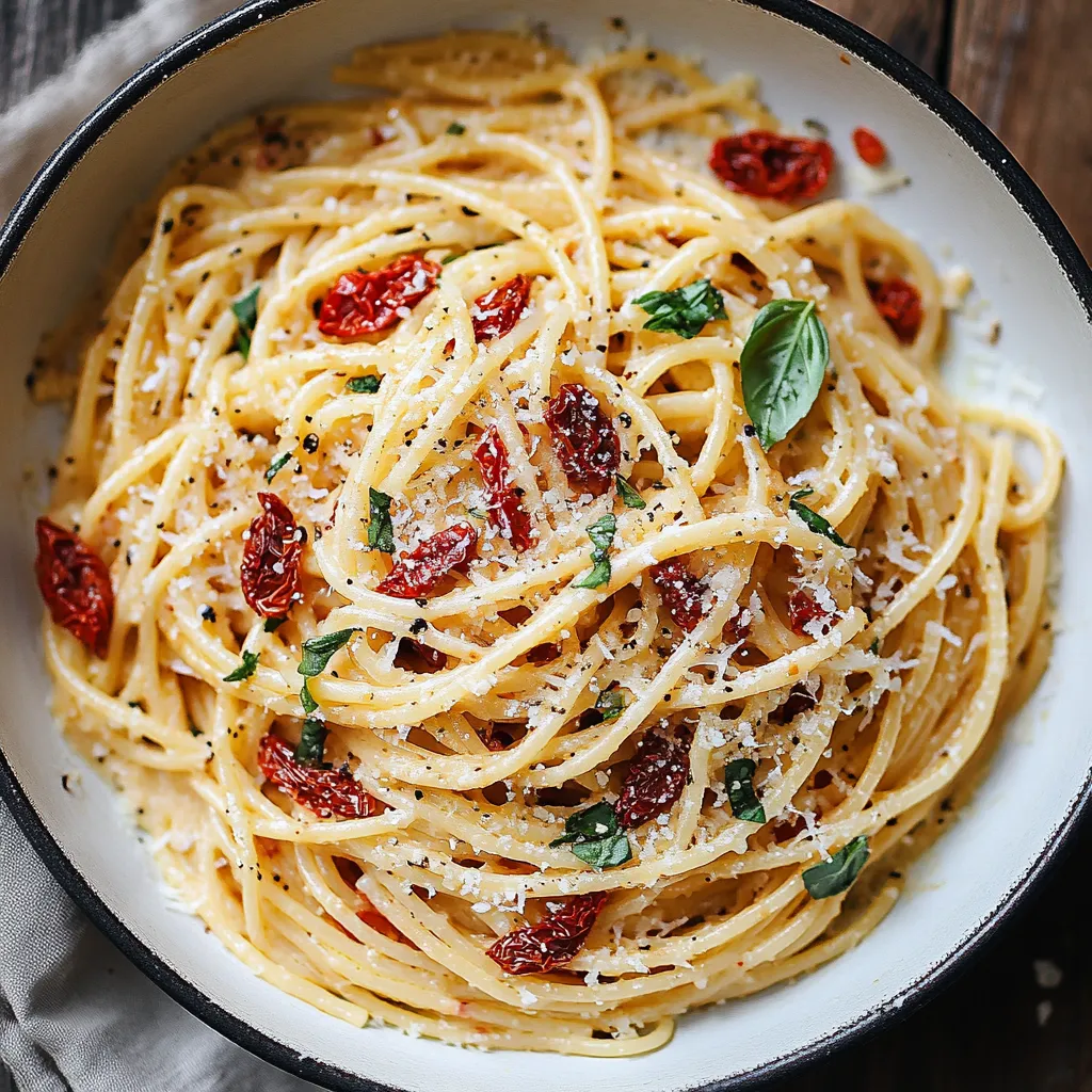 Easy One-Pan Sun-dried Tomato Pasta
